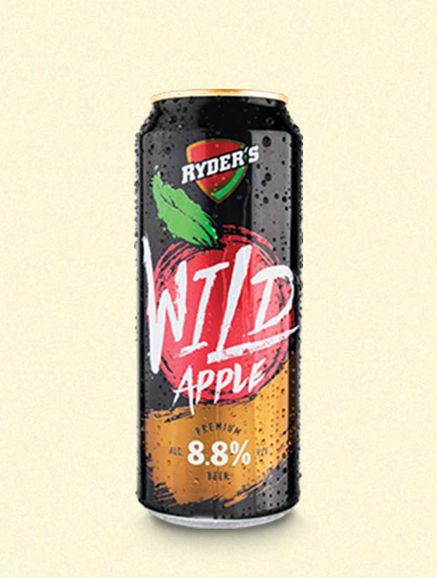 Wild Apple beer can  A product of carsoncumberbatch beverage sector